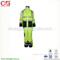 high visibility military raincoat